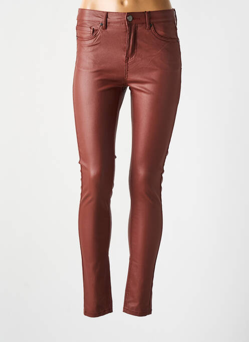 Pantalon slim marron B.YOUNG pour femme