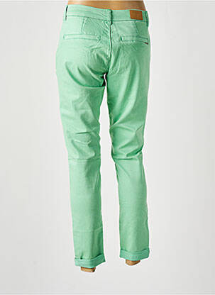 Pantalon chino tissage popeline taille normale vert CREAM femme