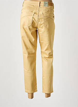 Pantalon 7/8 taille haute taille haute jaune CREAM femme