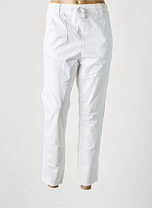 Pantalon 7/8 taille haute taille haute blanc CREAM femme
