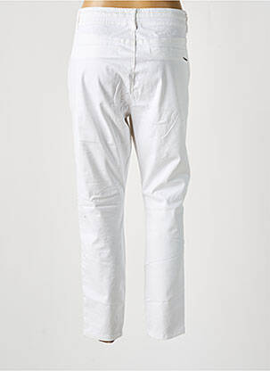 Pantalon 7/8 taille haute taille haute blanc CREAM femme