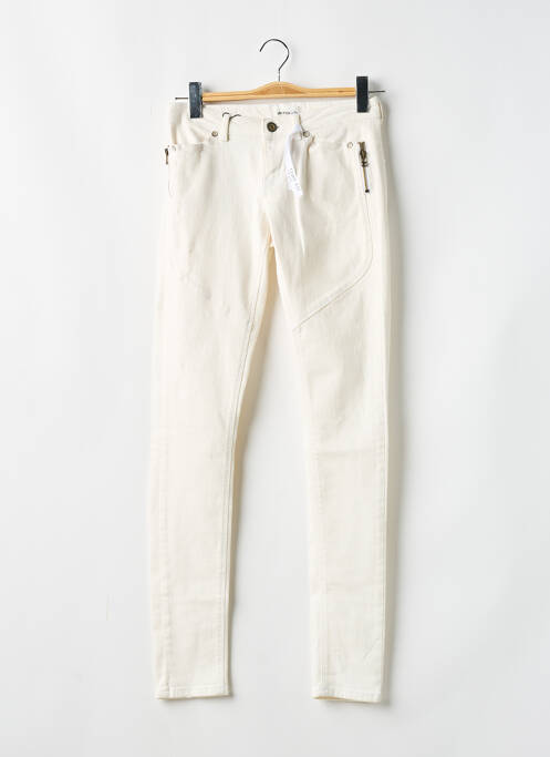 Jeans coupe slim blanc VERO MODA pour femme