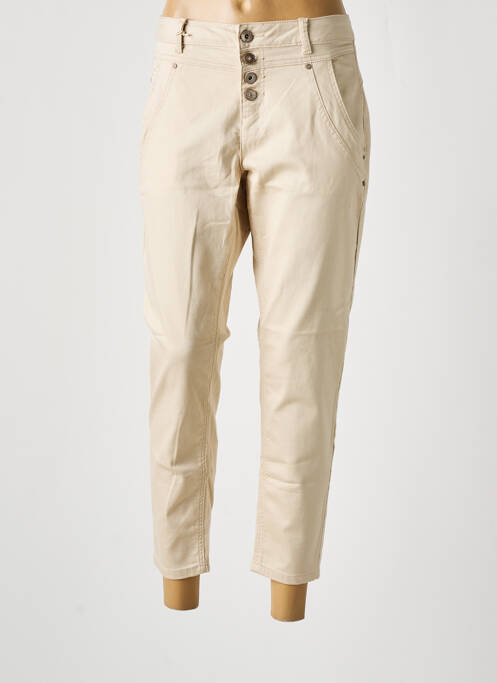 Pantalon 7/8 beige CREAM pour femme