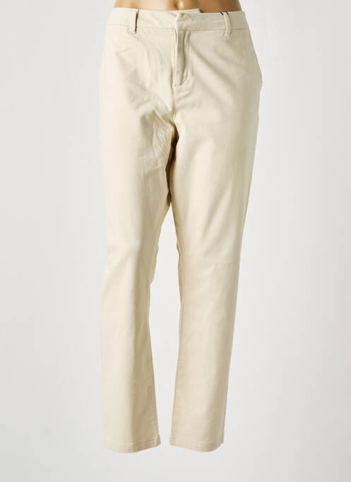 Pantalon chino beige VERO MODA pour femme