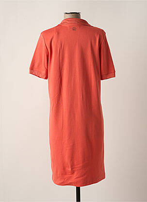 Robe mi-longue manches courtes manches courtes orange CONCEPT K femme