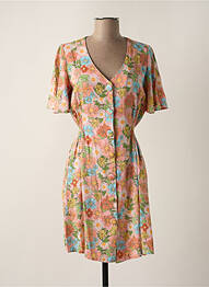 Robe courte manches courtes manches courtes rose YSABEL MORA femme