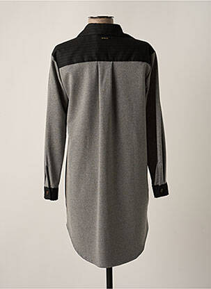 Tunique manches longues col chemisier gris GAUDI femme