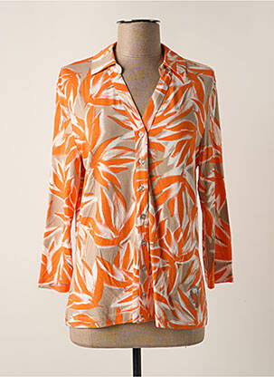 Chemisier coupe cintrée manches 3/4 orange BARBARA LEBEK femme