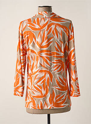 Chemisier coupe cintrée manches 3/4 orange BARBARA LEBEK femme