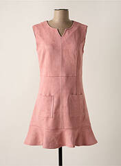 Robe courte rose QUATRE VINGT JOURS pour femme seconde vue