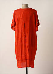 Robe mi-longue orange EGATEX pour femme seconde vue