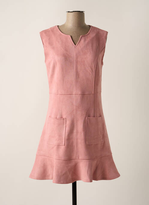 Robe courte rose QUATRE VINGT JOURS pour femme