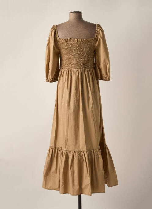 Robe longue marron YES.ZEE pour femme