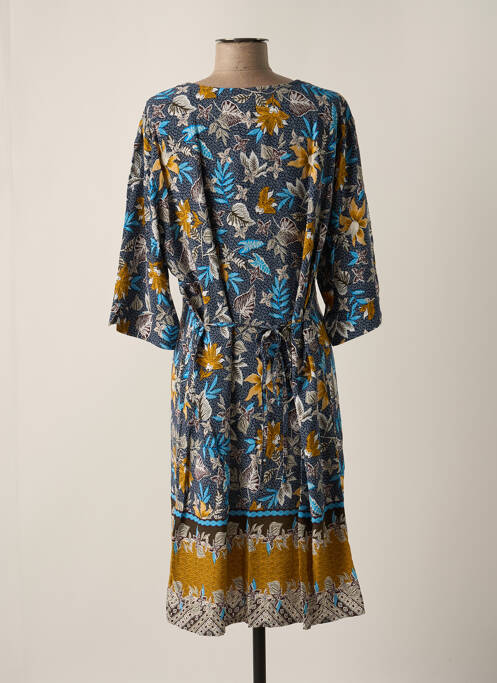 Robe mi-longue bleu CHRISTINE LAURE pour femme