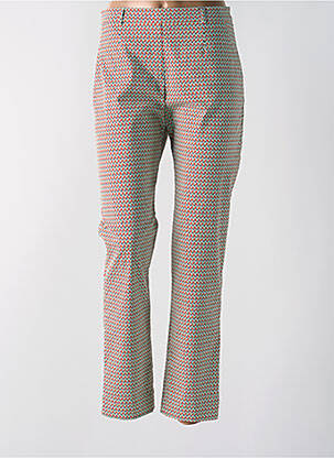 Pantalon slim taille élastique taille haute orange CHRISTINE LAURE femme