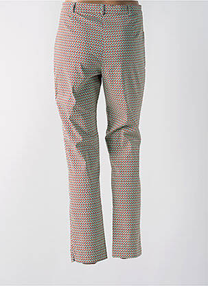 Pantalon slim taille élastique taille haute orange CHRISTINE LAURE femme