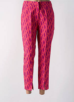 Pantalon 7/8 taille haute taille haute rose YES.ZEE femme