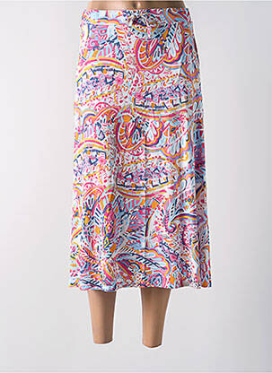 Jupe longue coupe évasée rose BARBARA LEBEK femme