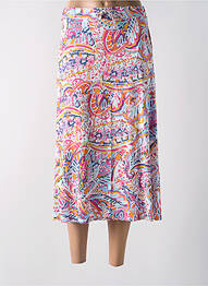 Jupe longue coupe évasée rose BARBARA LEBEK femme