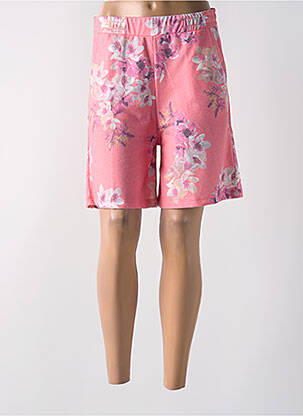 Bermuda taille élastique taille normale rose HAJO femme