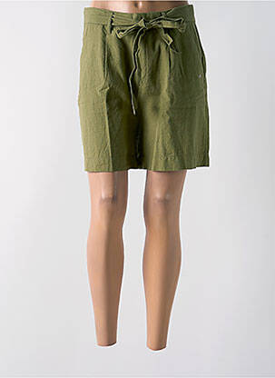 Bermuda taille haute taille haute vert YES.ZEE femme