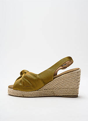 Espadrilles tissage satiné talon de 7 à 9cm vert VERO MODA femme