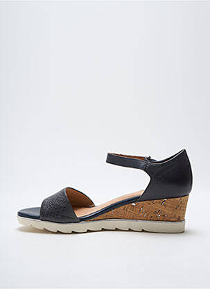 Sandales/nu pieds tissage satiné talon de 4 à 6cm bleu MARCO TOZZI femme