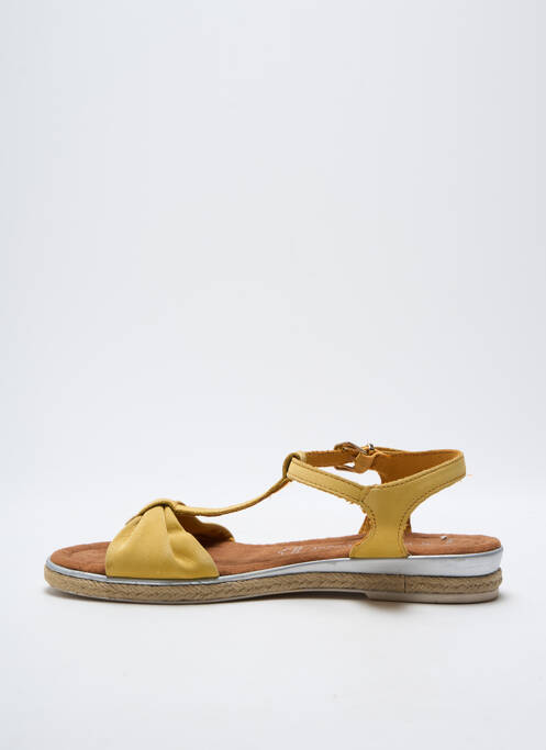 Sandales/nu pieds chiquet talon plat jusqu'à 3cm jaune MARCO TOZZI femme