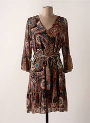 Robe mi-longue marron VICTORIA pour femme seconde vue