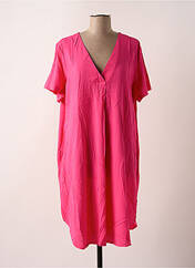 Robe mi-longue rose CHRISTY pour femme seconde vue