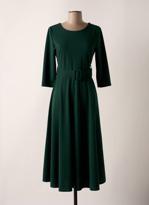 Robe longue vert MADISON pour femme