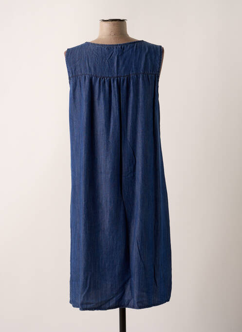 Robe mi-longue bleu VICTORIA pour femme