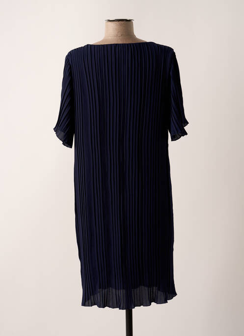 Robe mi-longue bleu VICTORIA pour femme
