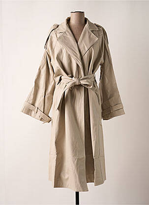 Trench poches sans capuche beige MADISON femme