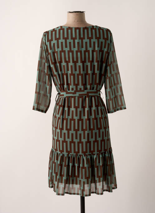 Robe courte vert VICTORIA pour femme