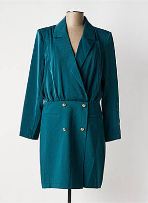 Robe courte manches longues manches longues vert AMY&CLO femme