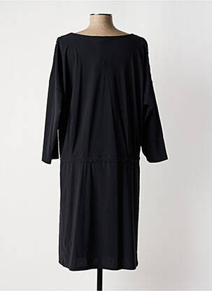 Robe mi-longue manches 3/4 manches 3/4 noir CASSIOPEE femme