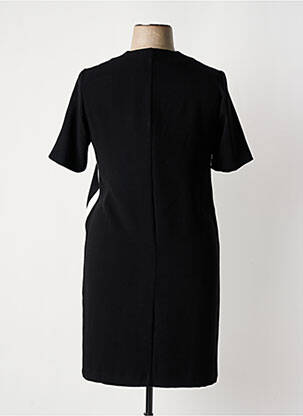 Robe mi-longue manches courtes manches courtes noir YEST femme