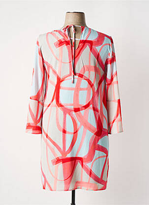 Robe courte manches 3/4 manches 3/4 rose SIGNE NATURE femme
