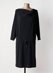 Robe mi-longue noir CASSIOPEE pour femme seconde vue