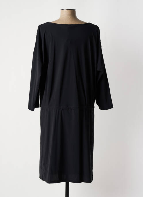 Robe mi-longue manches 3/4 manches 3/4 noir CASSIOPEE femme