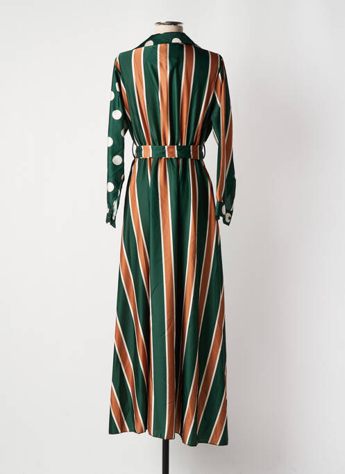 Robe longue vert MADISON pour femme