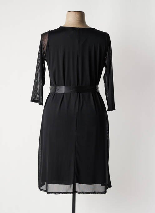Robe mi-longue noir CARISAL pour femme