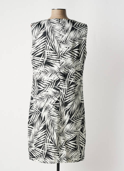 Robe mi-longue noir SIGNE NATURE pour femme