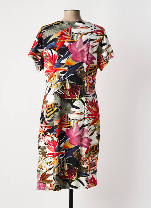 Robe mi-longue rouge BRANDTEX pour femme