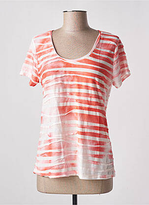 Top manches courtes manches courtes orange SIGNE NATURE femme