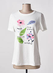 T-shirt blanc TOM TAILOR pour femme seconde vue