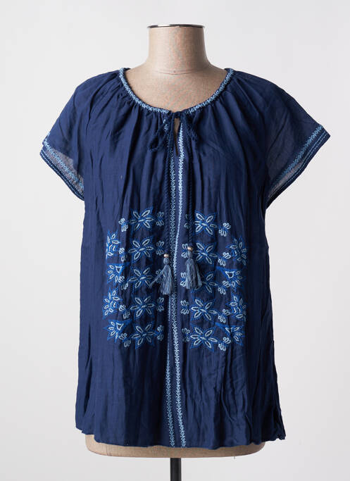 Blouse bleu ORIENTIQUE NATURALLY pour femme