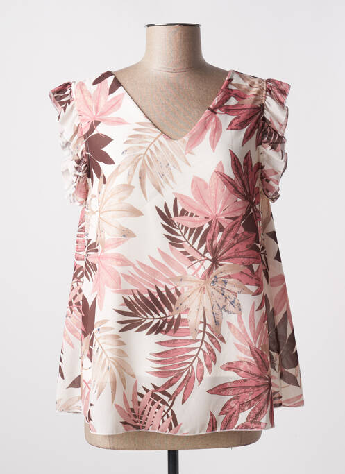 Blouse rose VICTORIA pour femme