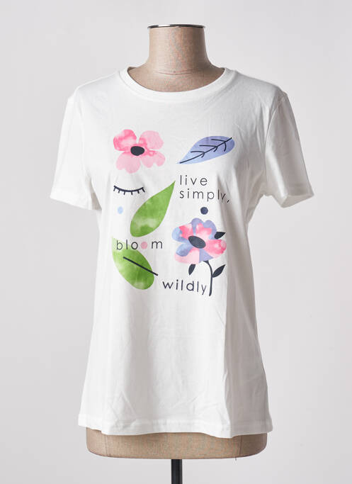 T-shirt blanc TOM TAILOR pour femme